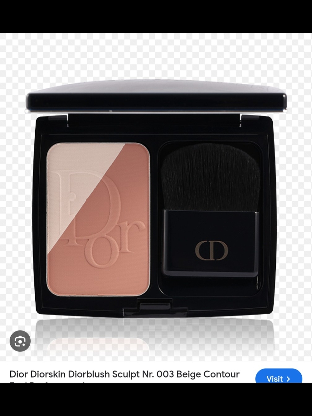 Dior Blush Duo Compact in Soft Peach and Light Cream